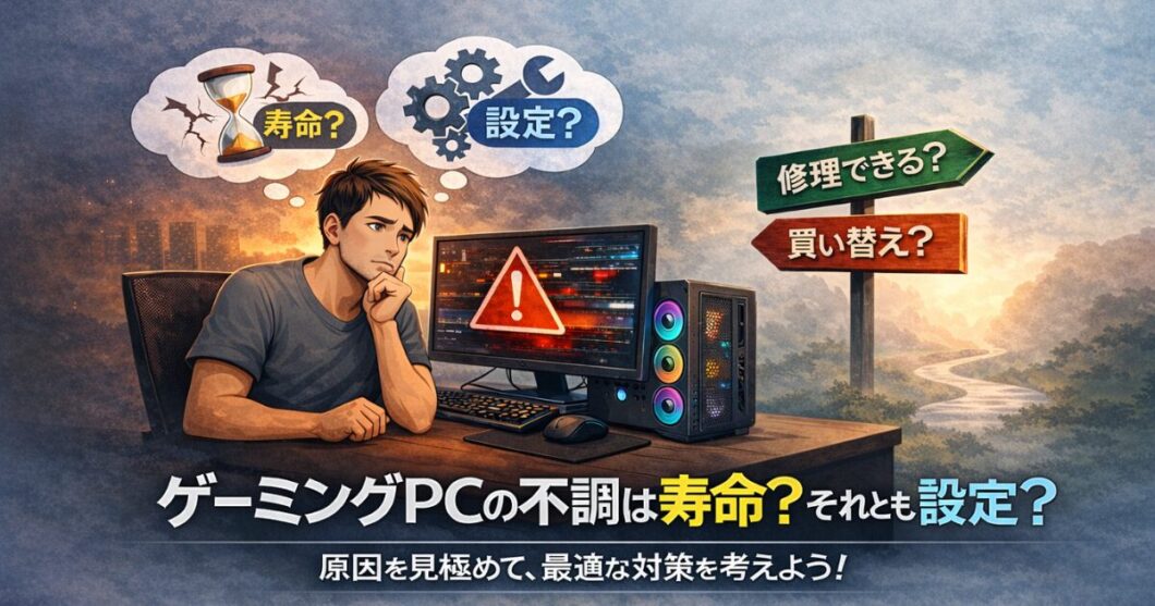 ゲーミングPCの寿命判断