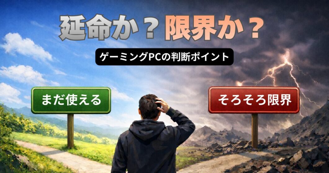 まだ使える?それとも限界?ゲーミングPCの延命判断の考え方