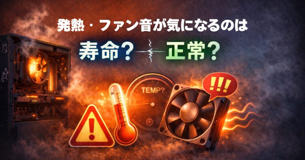 発熱とファンの音が気になるのは寿命か正常か