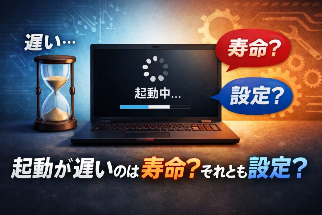 起動が遅い・立ち上がりが重いのは寿命？それとも設定？