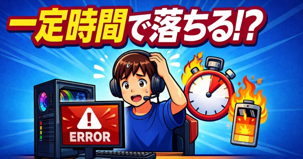 ゲームが一定時間で落ちるのはなぜ