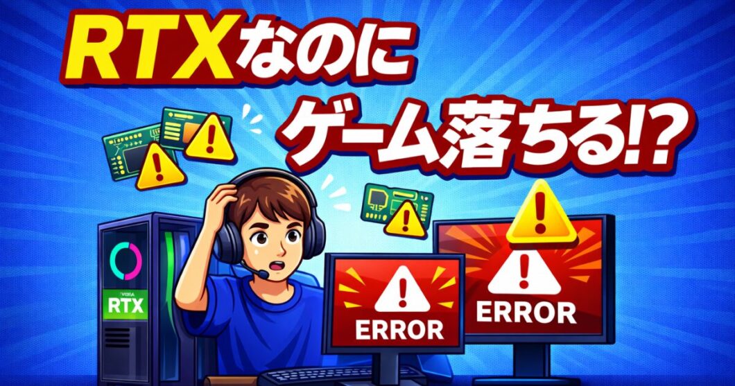 RTX環境でゲームが落ちる