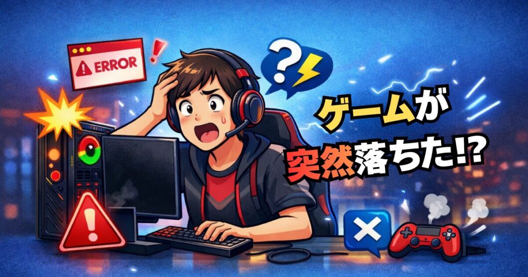 ゲームが突然落ちる