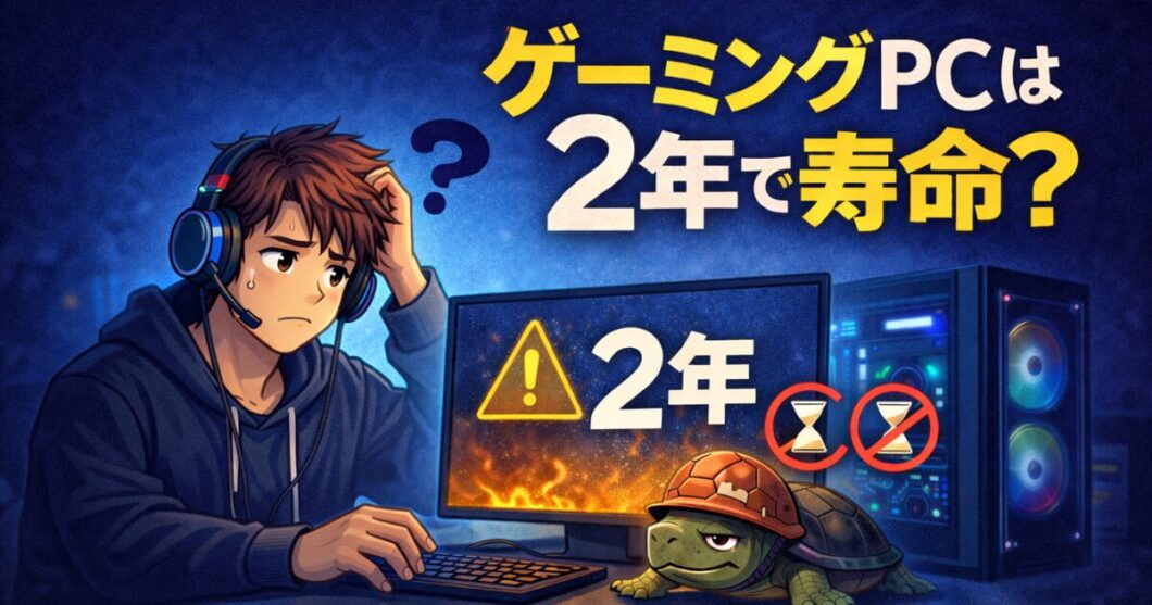 ゲーミングPCは2年で寿命