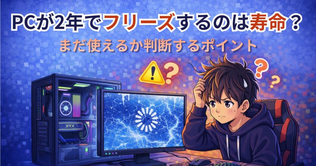 PCが2年でフリーズする