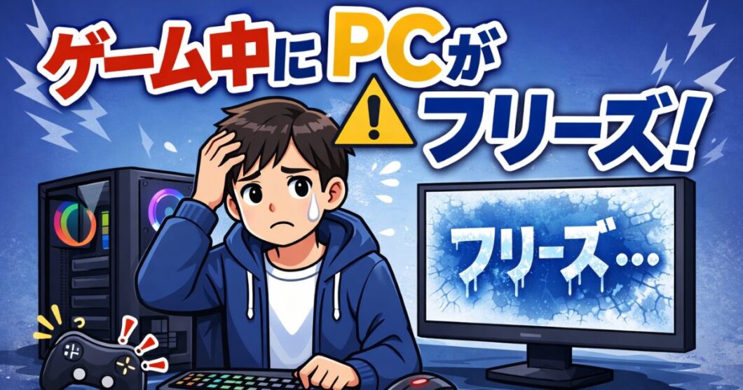 ゲーム中にPCがフリーズする