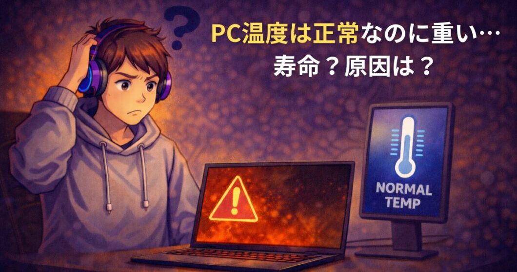 PC温度が正常なのに重い