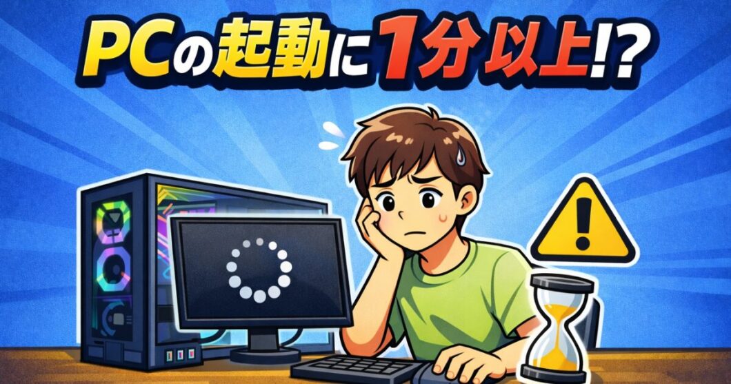 PCの起動に1分以上かかる