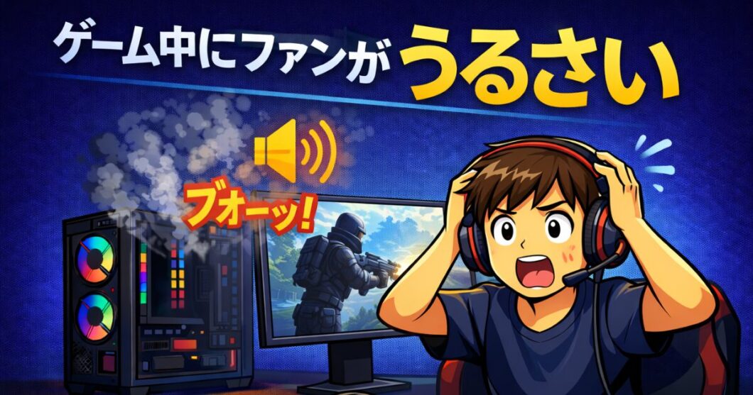 ゲーム中にファンがうるさい