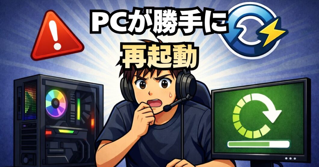 PCが勝手に再起動する