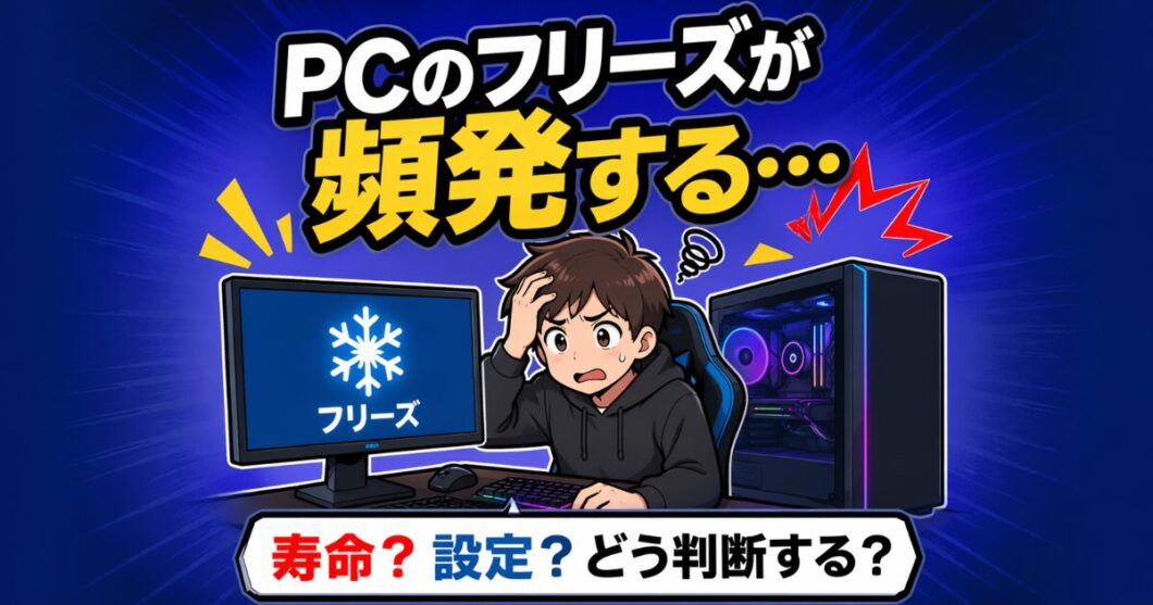 PCのフリーズが頻発する