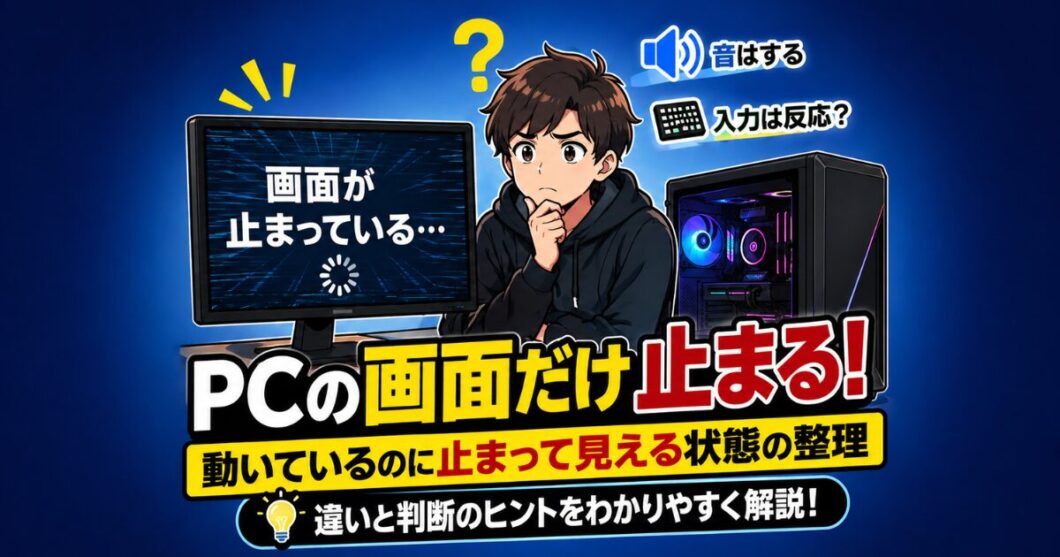 PCの画面だけ止まるのはなぜ