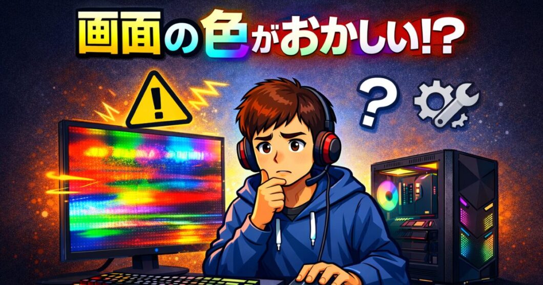 画面の色がおかしい