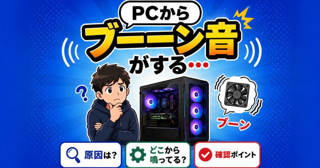 PCからブーン音がする