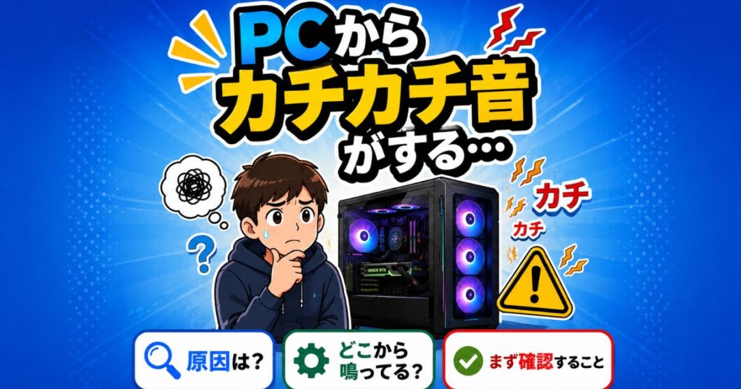 PCからカチカチ音がする