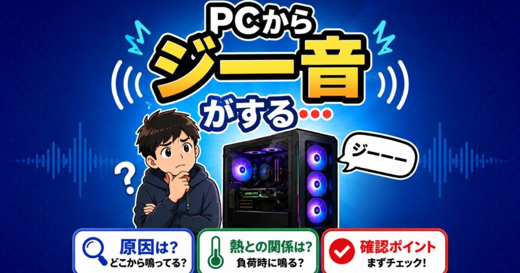 PCからジー音がする