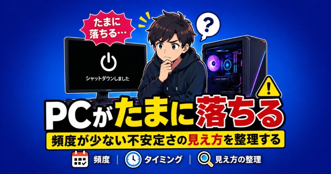 PCがたまに落ちる
