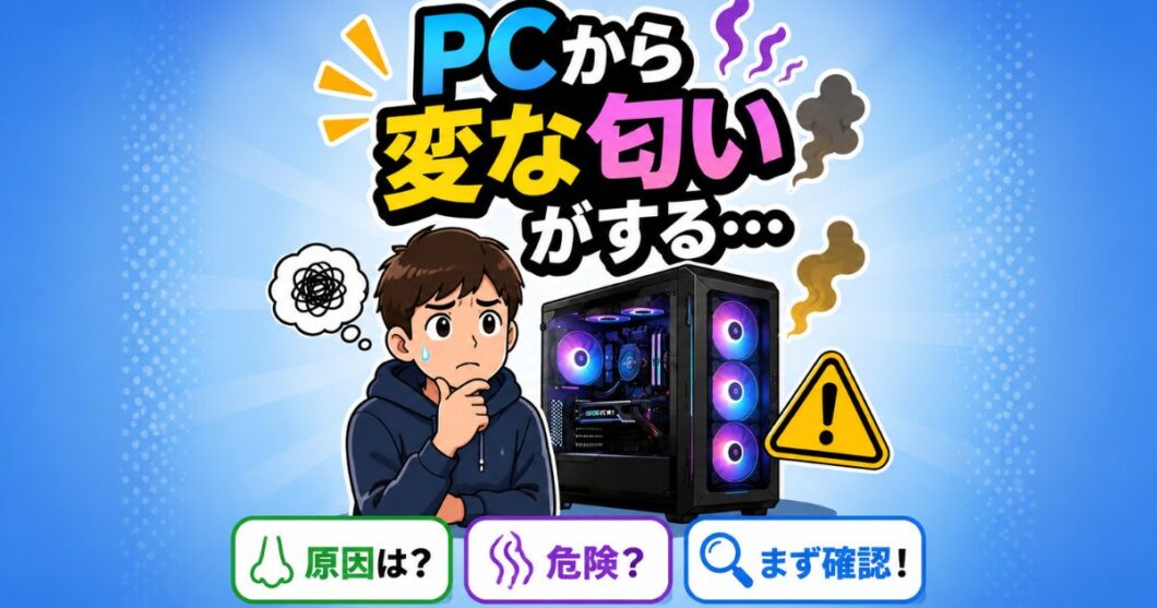 PCから変な匂いがする