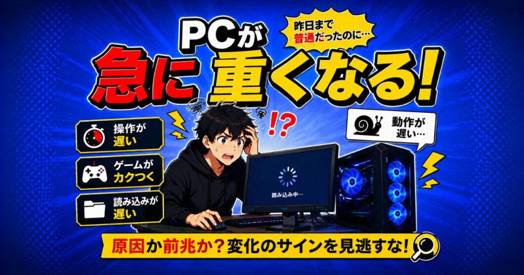 PCが急に重くなる