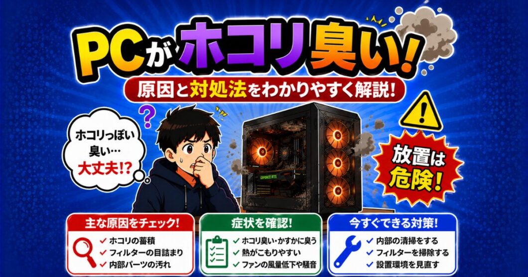 PCがホコリ臭い