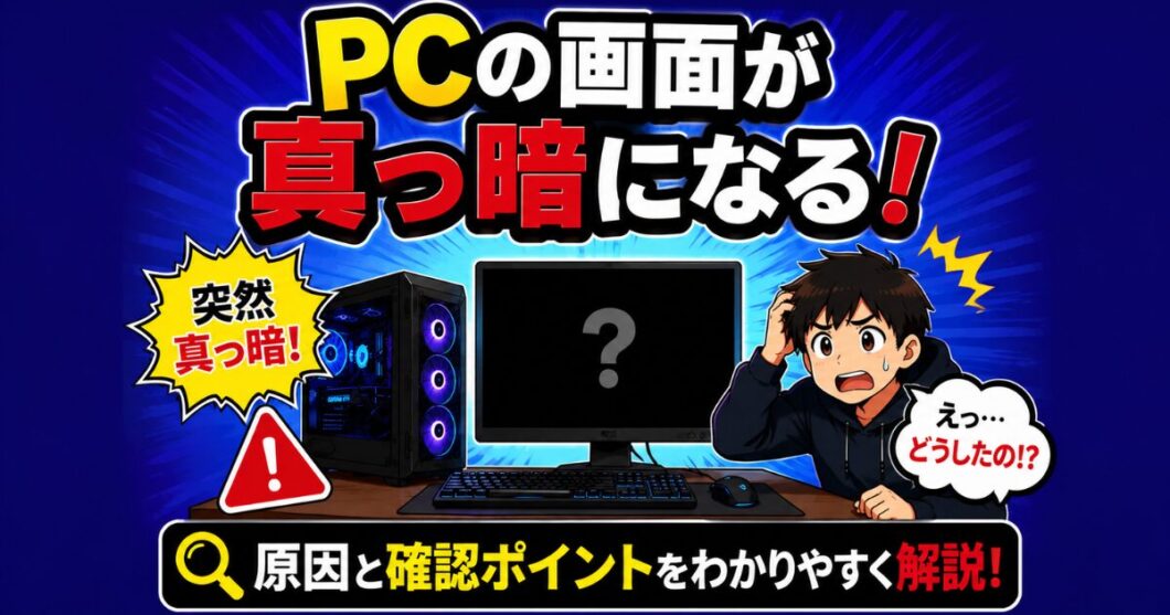 PCの画面が真っ暗になる